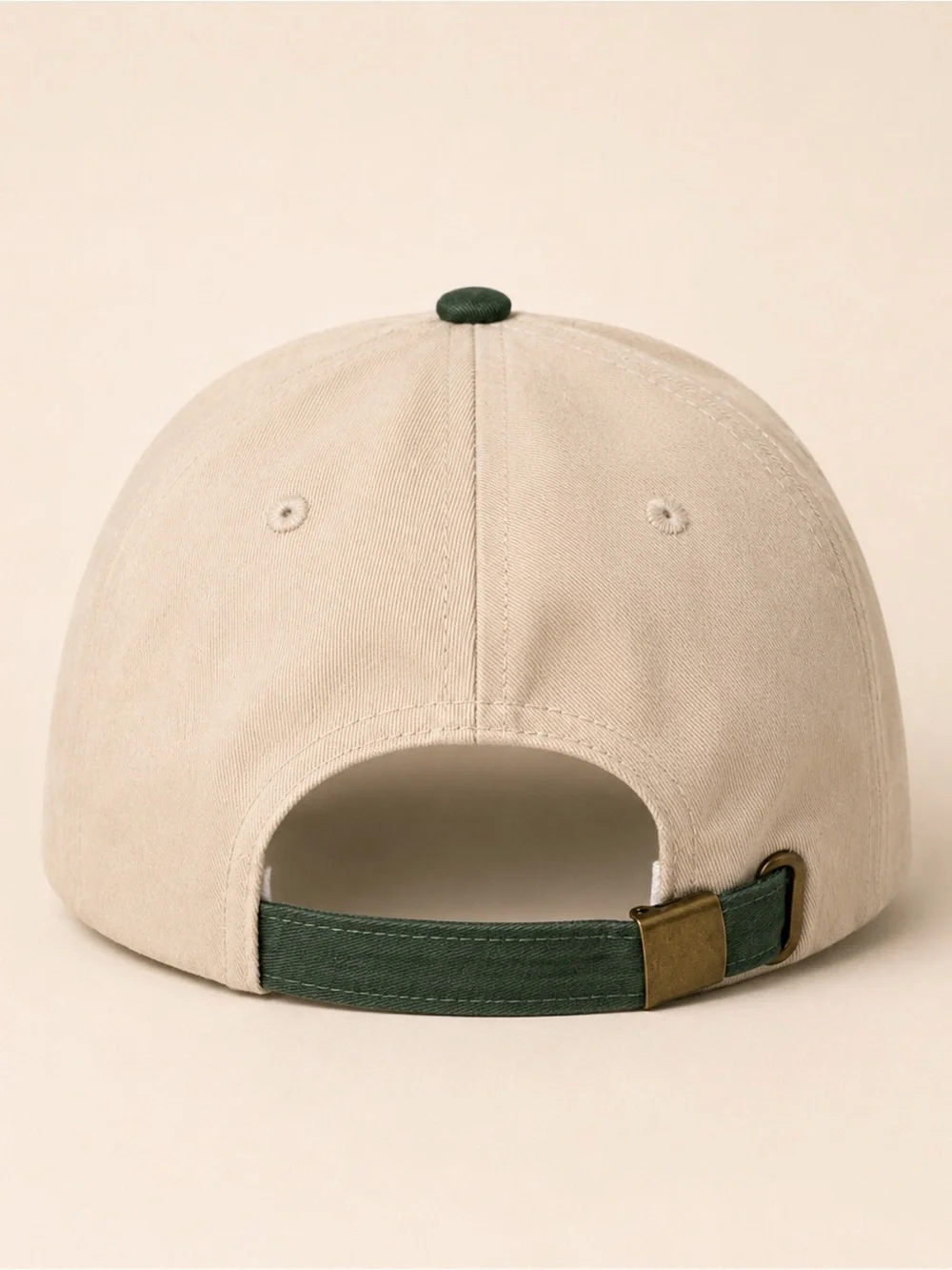 Smoke Show Two-Tone Baseball Cap Green Beige NWOT